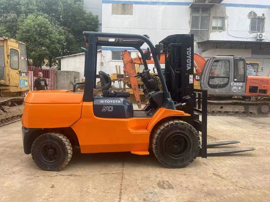 5 طن 7FD50 شاحنة تويوتا مستعملة أصلية اليابان تخفيض الضوضاء للمستودع
