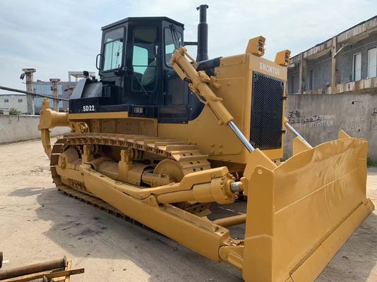 6 طريق شفرة شانتوي SD22 اليد الثانية الجرافة مع الممزق الهيدروليكي