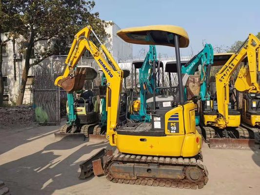 حفرة كوماتسو اليابانية الأصلية PC18MR-3 اليد الثانية للتعدين والبناء