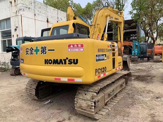 12 طن مستعمل كوماتسو PC120-6 الزحام الحفار الهيدروليكي ضمان الأمن