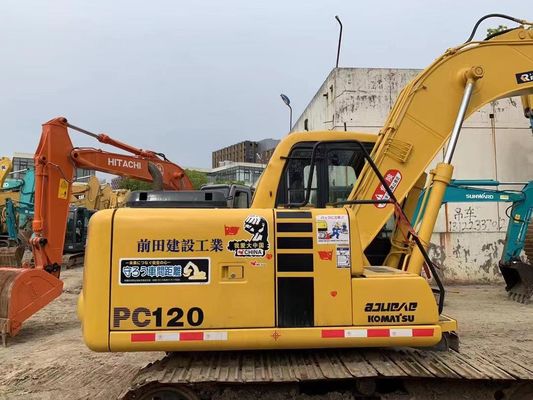 12 طن مستعمل كوماتسو PC120-6 الزحام الحفار الهيدروليكي ضمان الأمن