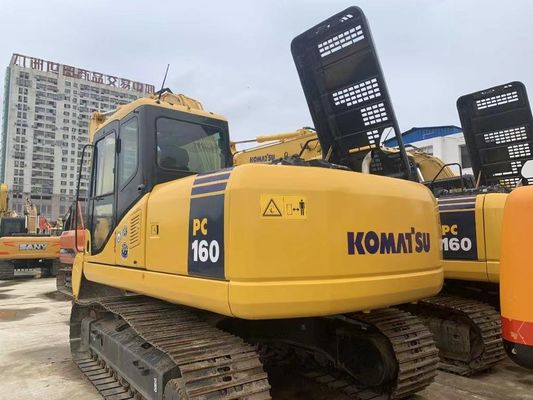 اليابان كوماتسو PC160LC-7 الحفرة الزحفية الصغيرة يد ثانية مع محرك قوي