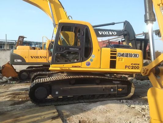 اليابان تستخدم كوماتسو PC220 6 الحفرة سهلة التشغيل مع مطرقة هيدروليكية