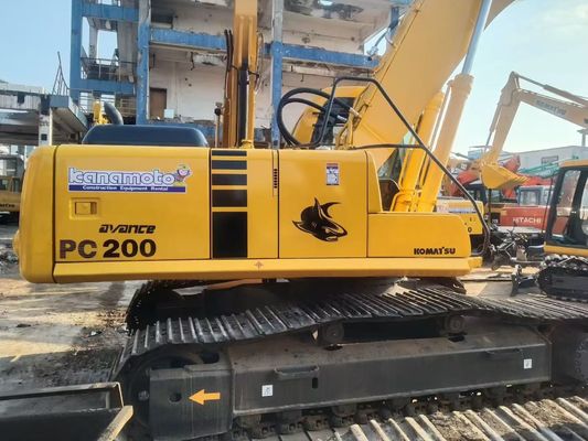 اليابان تستخدم كوماتسو PC220 6 الحفرة سهلة التشغيل مع مطرقة هيدروليكية