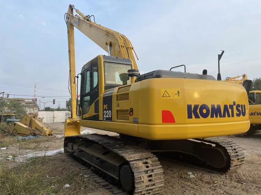 أصل اليابان استخدمت حفر كوماتسو PC220-7 الزحف مع ذراع طويلة 18 متر