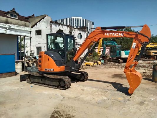 حفرة هيتاشي ZX55USR-5A المستخدمة الحفرة المزدوجة المستخدمة الحفرة المزدوجة