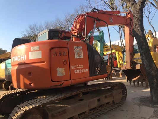 ZX135US حفرة يد ثانية في حالة جيدة حفرة هيتاشي كراولر اللون الأصلي