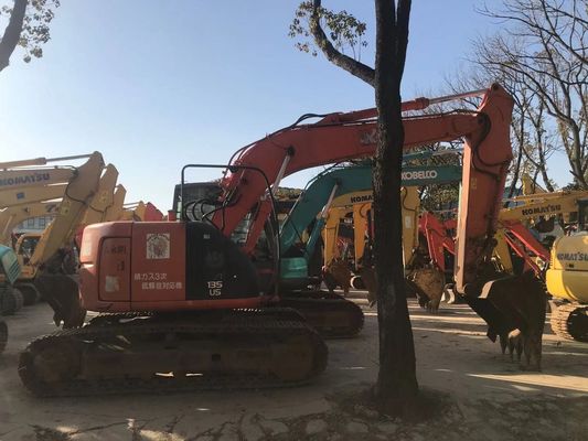 ZX135US حفرة يد ثانية في حالة جيدة حفرة هيتاشي كراولر اللون الأصلي