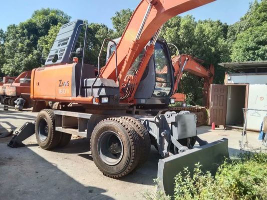 اللون الأصلي حفرة عجلات هيتاشي ZX160W مستعملة في حالة جيدة