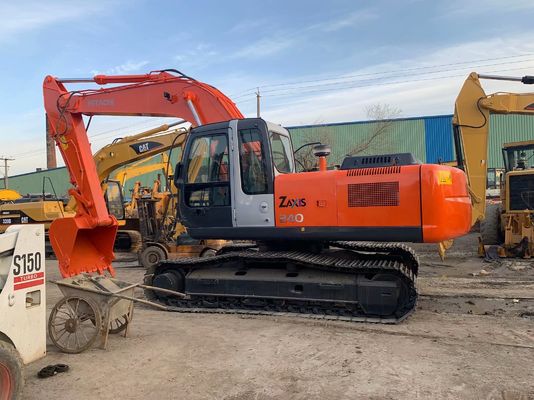 هيتاتشي ZX240HG مستعمل الزحام الهيدروليكي المثبت الحفار إعادة طلاء لون