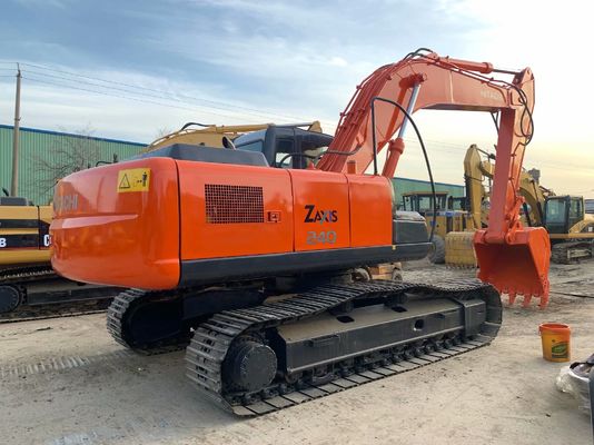 هيتاتشي ZX240HG مستعمل الزحام الهيدروليكي المثبت الحفار إعادة طلاء لون