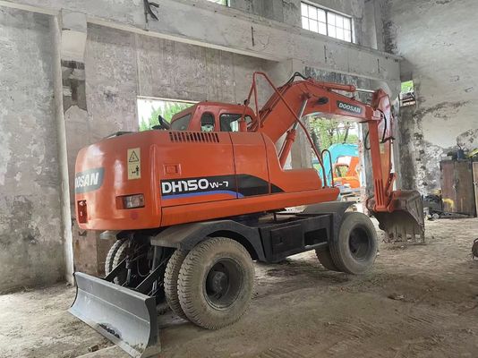التحكم الذكي الحفرة المستخدمة DH150W-7 حفرة دوسان عجلة 2012 سنة