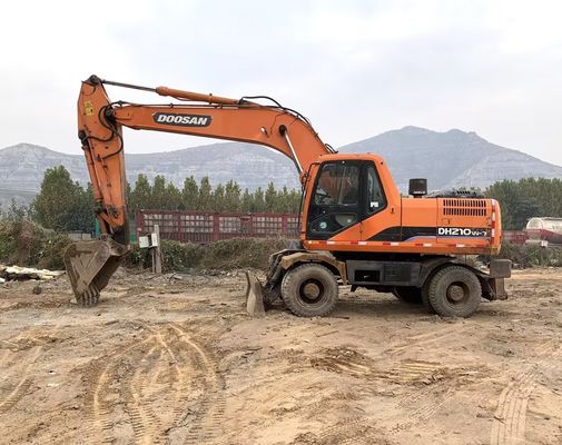 اللون الأصلي حفرة دوسان DH210W-7 ذات عجلات مستعملة في حالة جيدة/حفرة دوسان ذات عجلات مستعملة للبيع