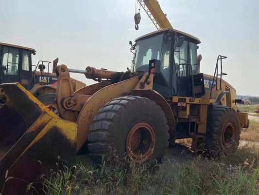 966H اللون الأصلي محمول عجلات كاتربيلر مستعمل في حالة جيدة