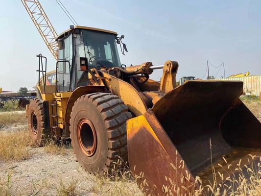 966H اللون الأصلي محمول عجلات كاتربيلر مستعمل في حالة جيدة