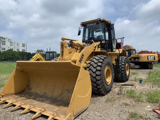 ضوضاء منخفضة 966H محمول عجلات CAT مستعمل كفاءة عالية مع محرك CAT