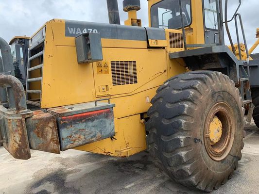 اللون الأصلي مستعمل كوماتسو WA470-3 محمول عجلات في حالة ممتازة