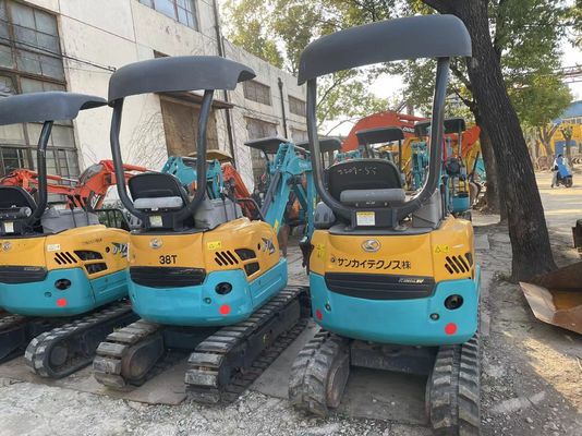 اللون الأصلي مستخدم حفر Kobelco U17 كفاءة عالية للعمل في الداخل