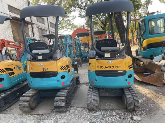 اللون الأصلي مستخدم حفر Kobelco U17 كفاءة عالية للعمل في الداخل