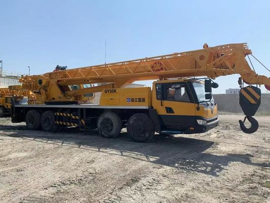 XCMG QY50K-II 50 طن شاحنة مستعملة رافعة ذات قدرة عالية شاحنات منتفخة مستعملة