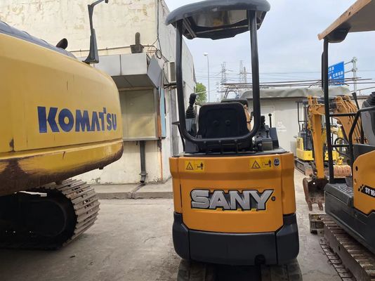 المستخدم SANY SY16C الحفرة المصغرة عملية سلسة للعمل في الحديقة