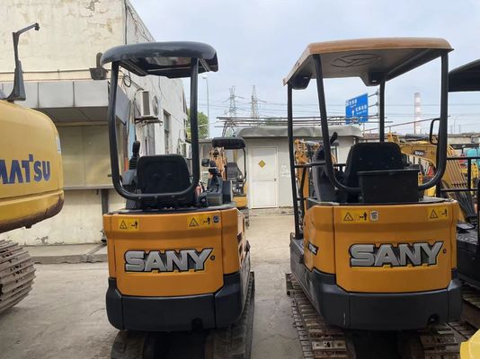 المستخدم SANY SY16C الحفرة المصغرة عملية سلسة للعمل في الحديقة