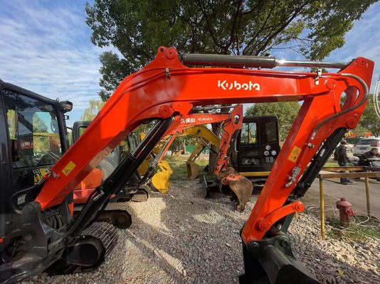 إعادة طلاء اللون المستخدم Kubota KX163-5 الحفرة الزحفية المصغرة في حالة ممتازة/حفرة Kubota مع محرك EPA وذراع التأرجح
