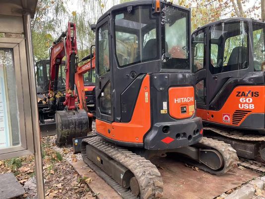 اليابان الأصلية استخدمت حفرة هيتاشي ZX35U-5N مصغرة في حالة ممتازة / استخدمت حفرة اليابانية مصغرة مع ذراع سوينغ ومحرك EPA