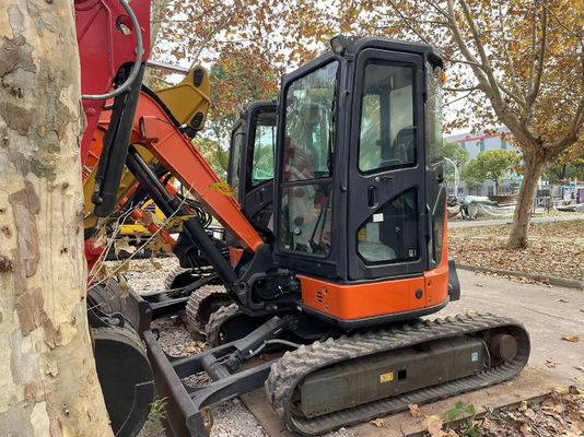 اليابان الأصلية استخدمت حفرة هيتاشي ZX35U-5N مصغرة في حالة ممتازة / استخدمت حفرة اليابانية مصغرة مع ذراع سوينغ ومحرك EPA