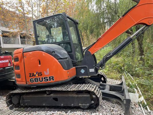 اليابان الأصلية مستعمل هيتاشي ZX68USR-5A الحفر الزحف في حالة ممتازة