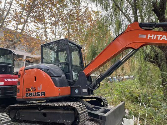 اليابان الأصلية مستعمل هيتاشي ZX68USR-5A الحفر الزحف في حالة ممتازة