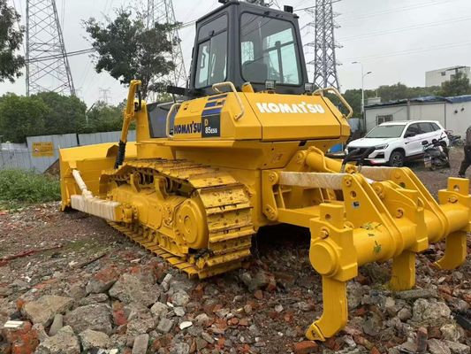 D85ESS-2 الزاحف كوماتسو الجرافة المستخدمة مع الهيدروليكي ريبر بيع في آسيا