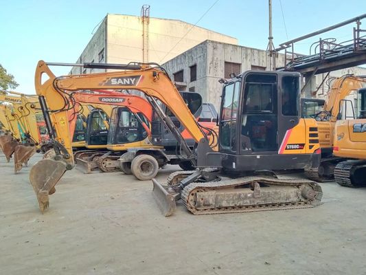 2020 سنة مستعملة ساني SY60C-9 الحفرة الزحفية المصغرة اللون الأصلي