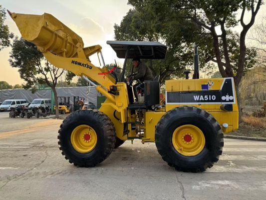 أصل اليابانية مستعملة كوماتسو WA510 محمولات عجلات صغيرة تعمل في حالة جيدة