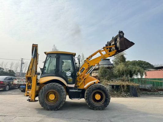 المملكة المتحدة الأصلية المستخدمة JCB 4CX محمول الحفر مع أربعة في دلو واحد / JCB مستعمل محمول الحفر الساخن