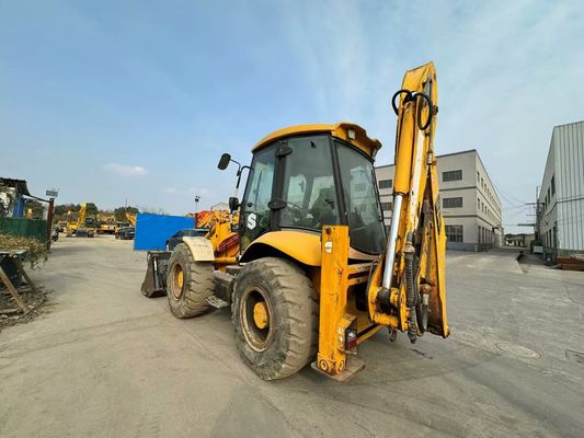 المملكة المتحدة الأصلية المستخدمة JCB 4CX محمول الحفر مع أربعة في دلو واحد / JCB مستعمل محمول الحفر الساخن