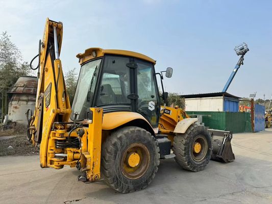 المملكة المتحدة الأصلية المستخدمة JCB 4CX محمول الحفر مع أربعة في دلو واحد / JCB مستعمل محمول الحفر الساخن