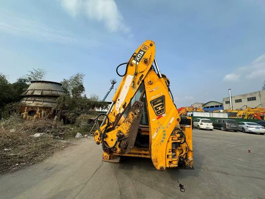 المملكة المتحدة الأصلية المستخدمة JCB 4CX محمول الحفر مع أربعة في دلو واحد / JCB مستعمل محمول الحفر الساخن
