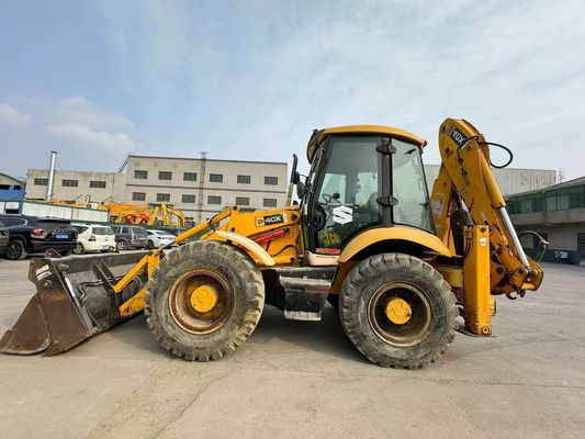المملكة المتحدة الأصلية المستخدمة JCB 4CX محمول الحفر مع أربعة في دلو واحد / JCB مستعمل محمول الحفر الساخن