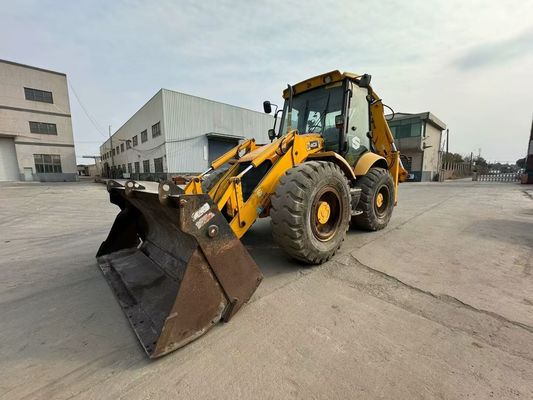 المملكة المتحدة الأصلية المستخدمة JCB 4CX محمول الحفر مع أربعة في دلو واحد / JCB مستعمل محمول الحفر الساخن