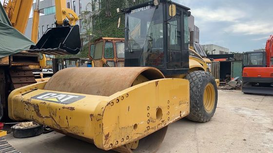 اللون الأصلي المستخدم كاتربيلر CS-683E طبل واحد على الطريق في حالة ممتازة